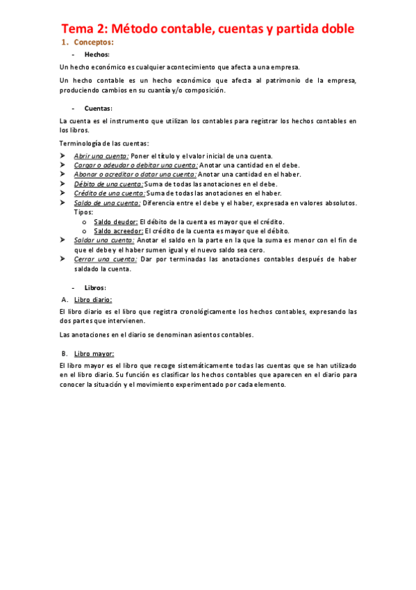 Miniatura del documento Tema 2 - Método contable cuentas y partida doble.pdf