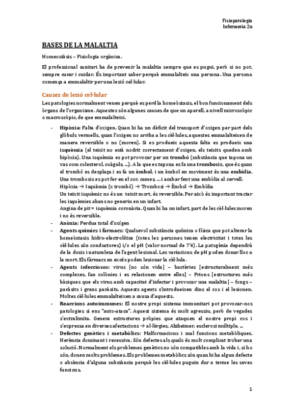 Miniatura del documento TEMA 1. Bases de la malaltia.pdf