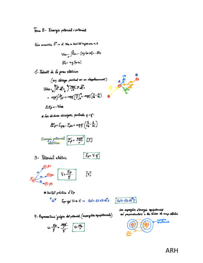 Miniatura del documento Tema 8 - Energia Potencial eléctrica i Potencial eléctric.pdf