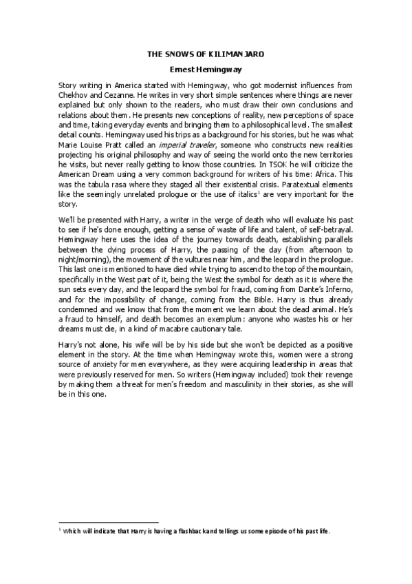 Miniatura del documento The Snows of Kilimanjaro.pdf
