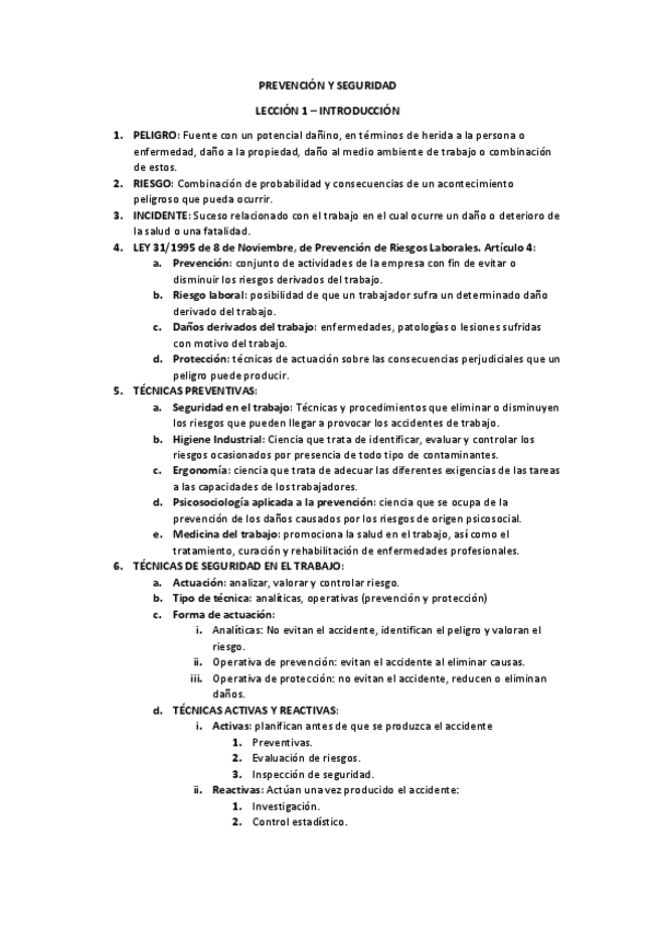 Miniatura del documento PREVENCIÓN Y SEGURIDAD - RESUMEN DEL TEMARIO.pdf