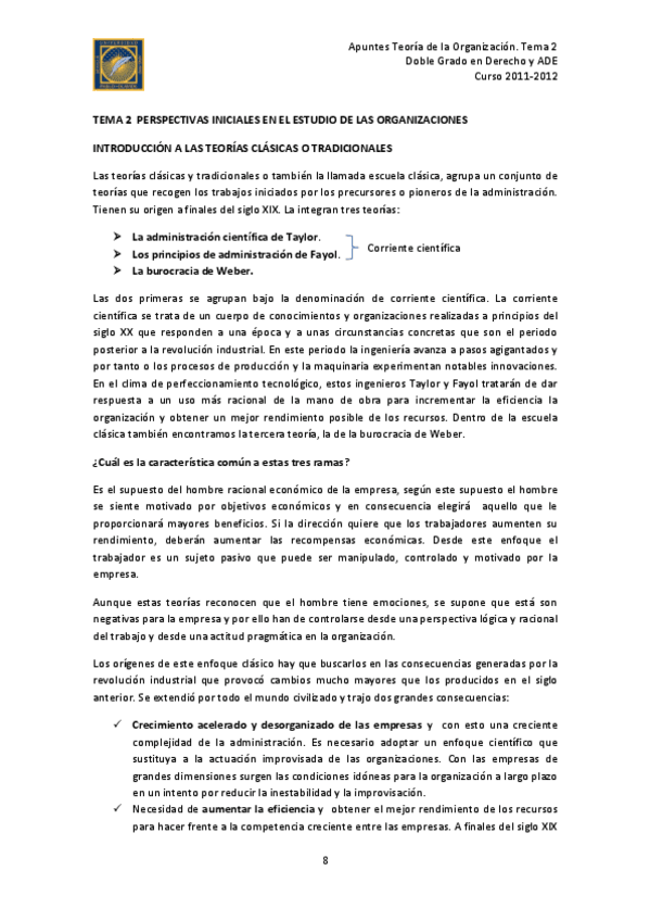 Miniatura del documento TEMA 2  PERSPECTIVAS INICIALES EN EL ESTUDIO DE LAS ORGANIZACIONES.pdf