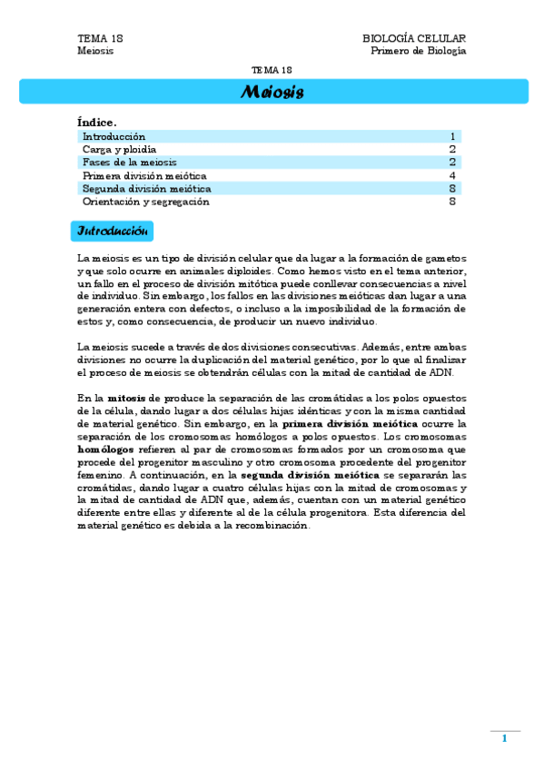 Miniatura del documento TEMA 18. Meiosis
