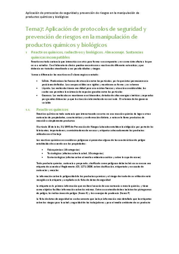 Miniatura del documento Aplicación de protocolos de seguridad y prevención de riesgos en la manipulación de productos químicos y biológicos