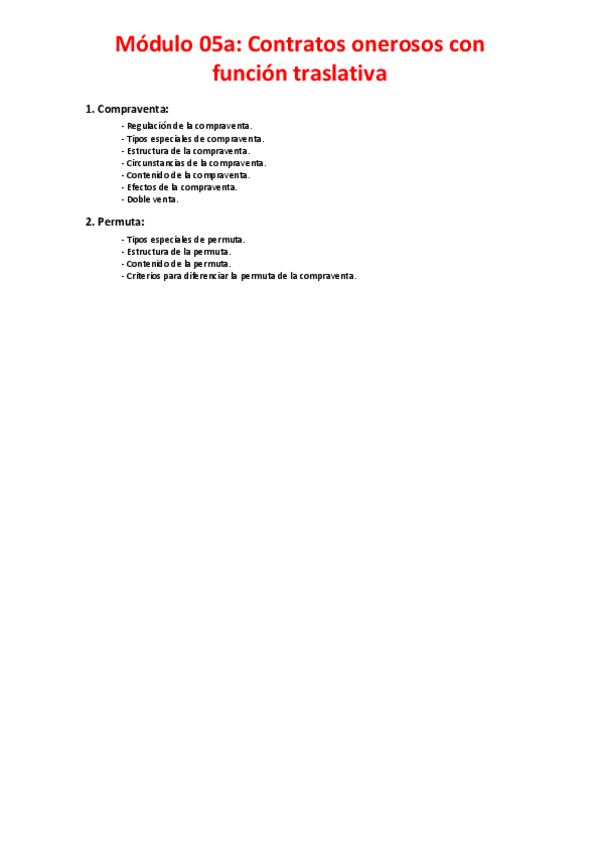 Miniatura del documento Módulo 05a - Los contratos onerosos con función traslativa.pdf