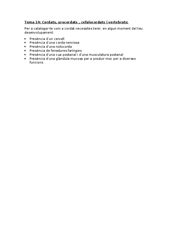 Miniatura del documento Zoologia-Tema-14-Cordats-urocordats-cefalocordats-i-vertebrats.docx