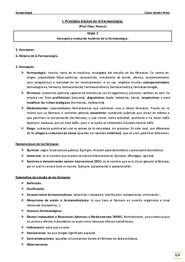 Miniatura del documento Farma. Tema 1. Concepto y evolución histórica de la Farmacología..pdf