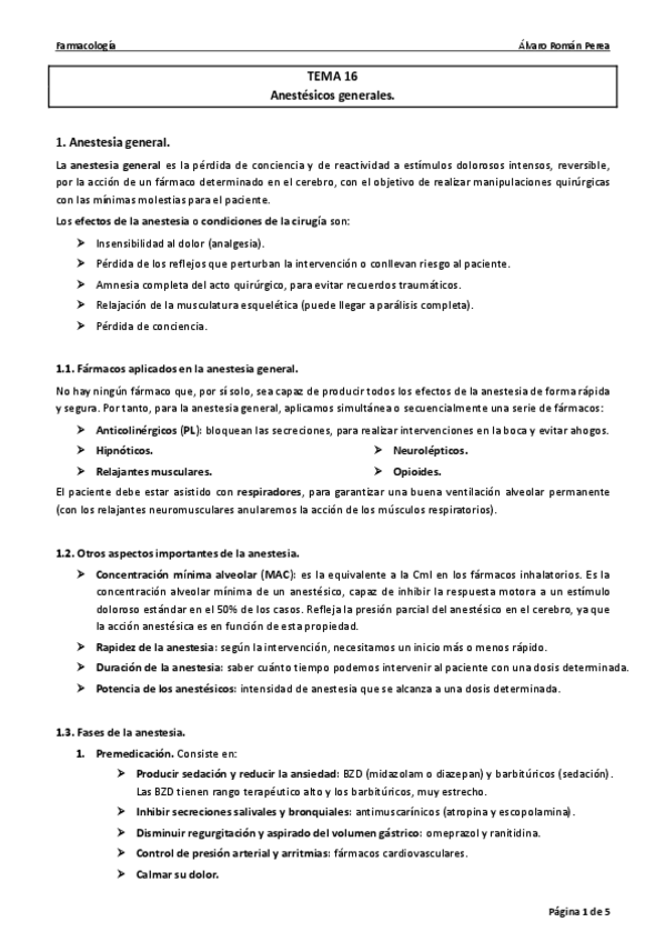 Miniatura del documento Farma. Tema 16. Anestésicos generales..pdf