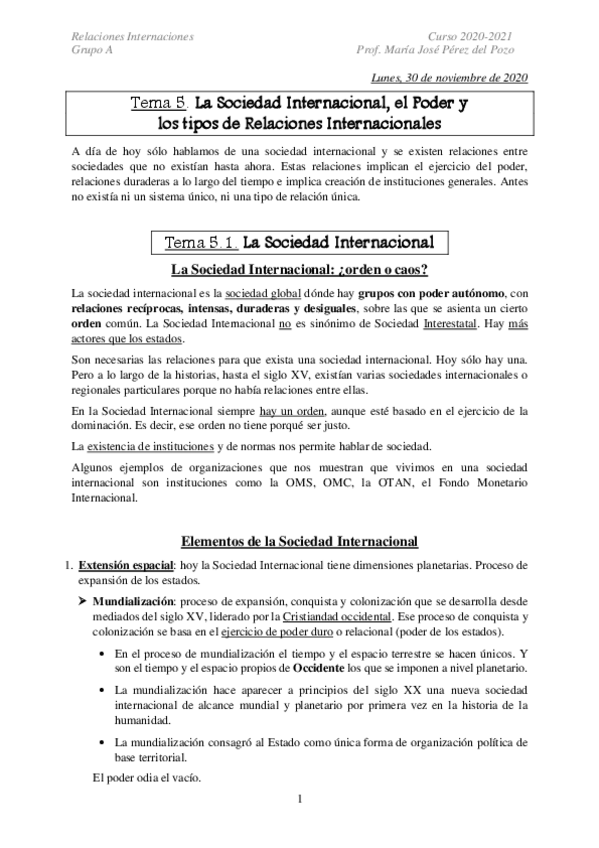 Miniatura del documento Tema 5. La Sociedad Internacional