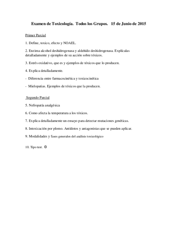 Miniatura del documento Examen de Toxicologia Junio 2015.pdf
