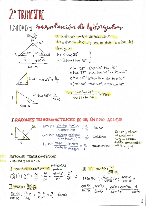 Miniatura del documento T4: Resoluciones de triángulos