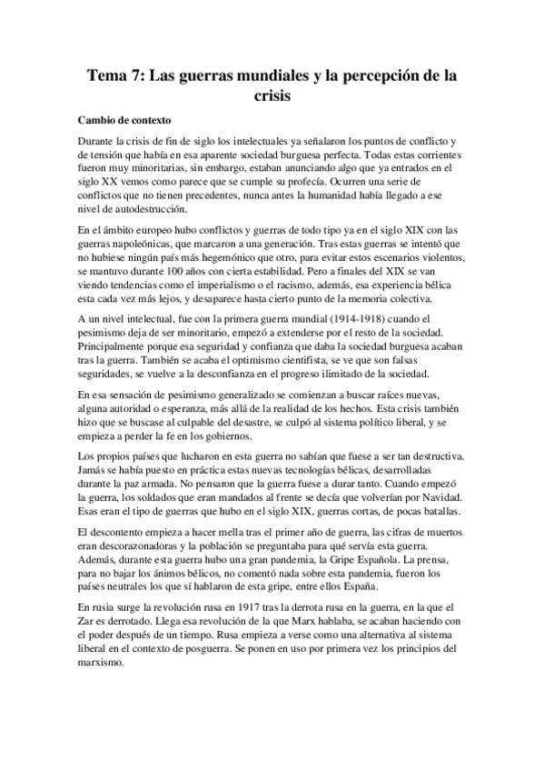 Miniatura del documento Tema-7-Completo-Las-guerras-mundiales-y-la-percepcion-de-la-crisis.pdf