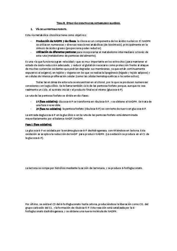 Miniatura del documento Tema 8.1. Otras vías oxidativas del metabolismo glucídico.pdf