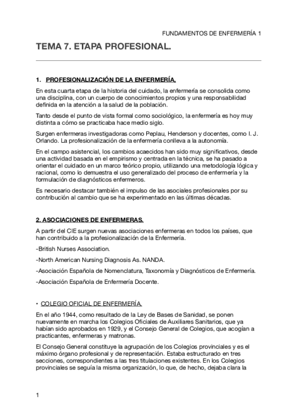 Miniatura del documento Tema 7. Etapa profesional
