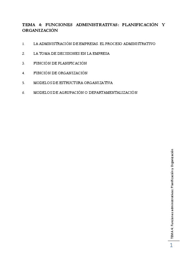 Miniatura del documento TEMA-4-FUNCIONES-ADMINISTRATIVAS-PLANIFICACION-Y-ORGANIZACION-ACTUALIZADO.pdf