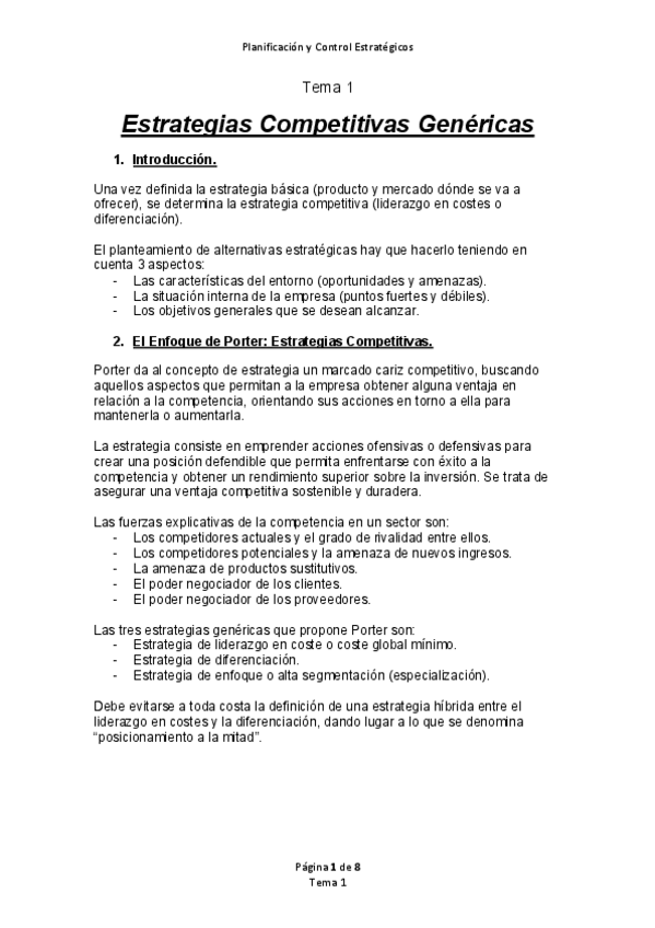 Miniatura del documento Tema 1 - Estrategias Competitivas Genéricas.pdf