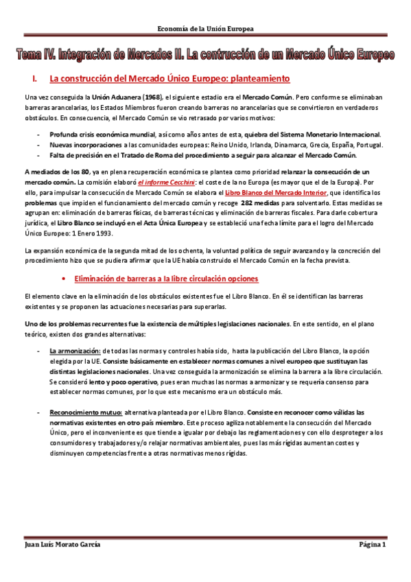 Miniatura del documento Tema IV. Integración de Mercados II. La contrucción de un Mercado Único Europeo.pdf