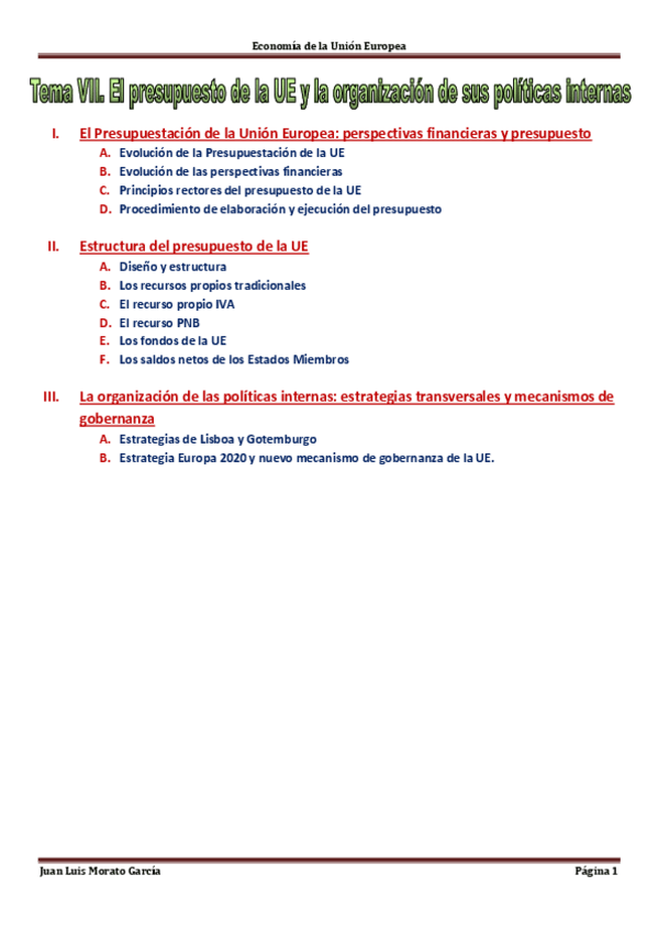 Miniatura del documento Tema VII. El presupuesto de la UE y la organización de sus políticas internas.pdf