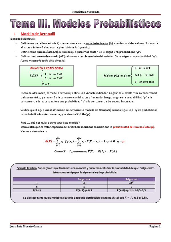 Miniatura del documento Tema III. Modelo Probabilísticos.pdf