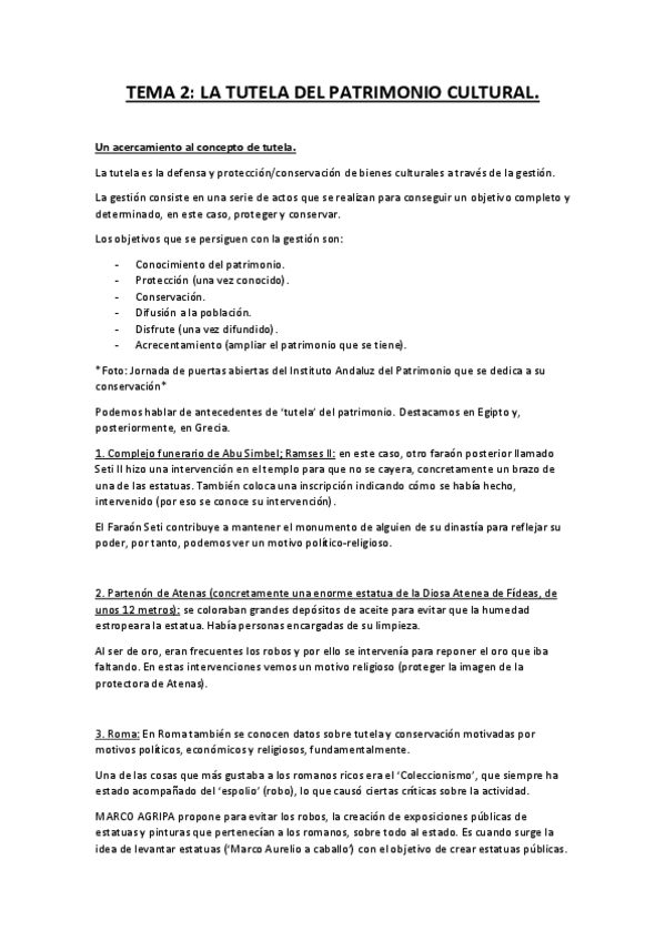 Miniatura del documento TEMA 2 - La tutela del patrimonio..pdf
