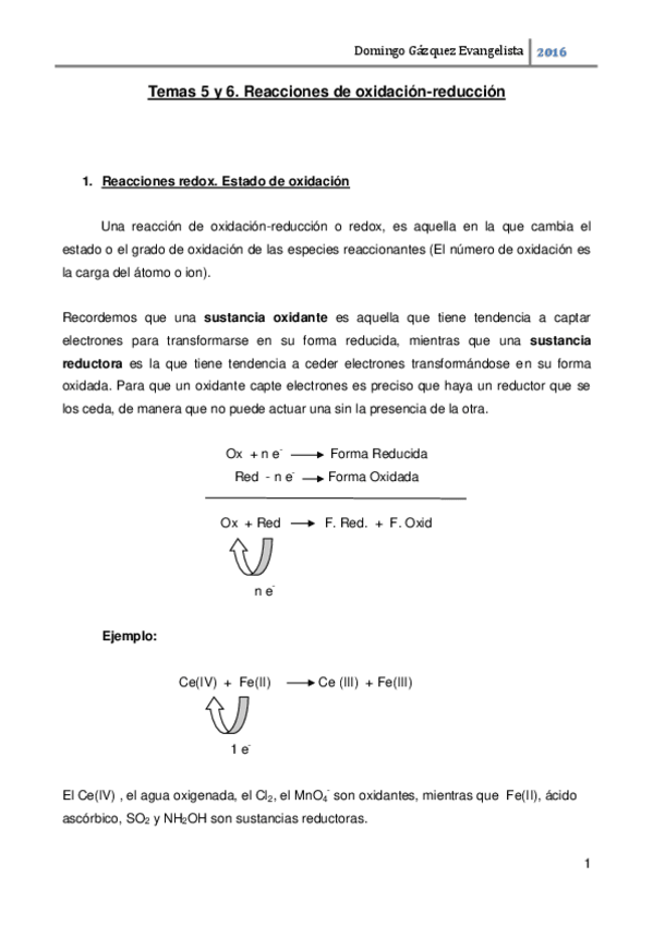 Miniatura del documento Tema 5 y 6-Reacciones de Oxidación-Reducción(Apuntes).Primera parte.pdf