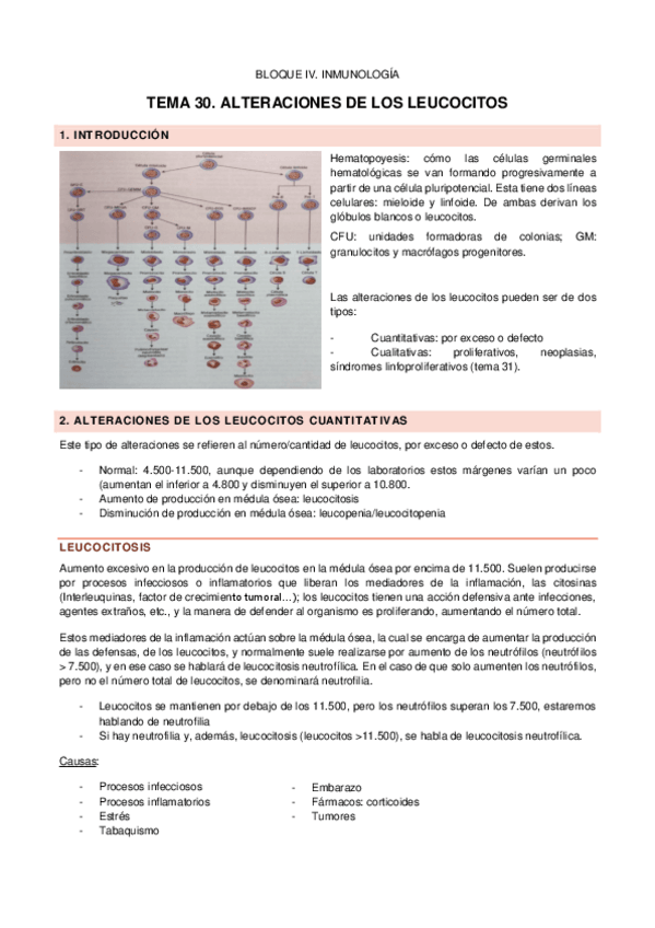 Miniatura del documento Alteraciones de los leucocitos 