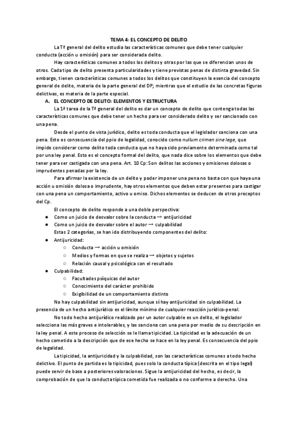Miniatura del documento Resumen-Tema-4-El-Concepto-de-Delito.pdf