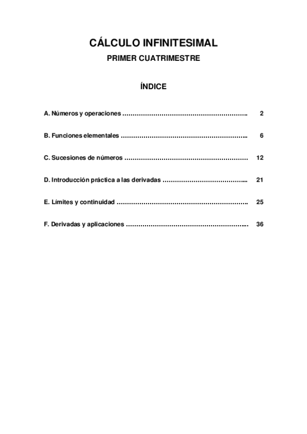 Miniatura del documento Calculo-Infinitesimal-Primer-Cuatrimestre.pdf