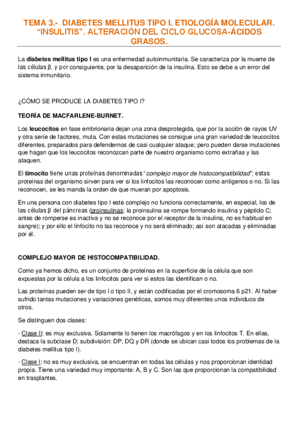 Miniatura del documento TEMA 3.-  DIABETES MELLITUS TIPO I. ETIOLOGÍA MOLECULAR. INSULITIS. ALTERACIÓN DEL CICLO GLUCOSA-ÁCIDOS GRASOS..pdf