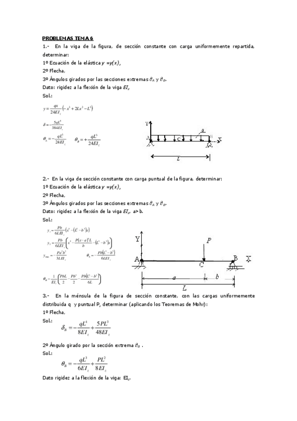 Miniatura del documento Problemas Tema 6 - Flexión. Análisis de Deformaciones.pdf