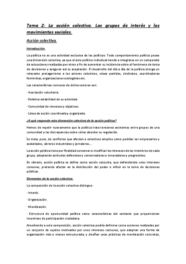Miniatura del documento Tema 2. La acción colectiva. Los Grupos de Interés y los Movimientos Sociales.pdf