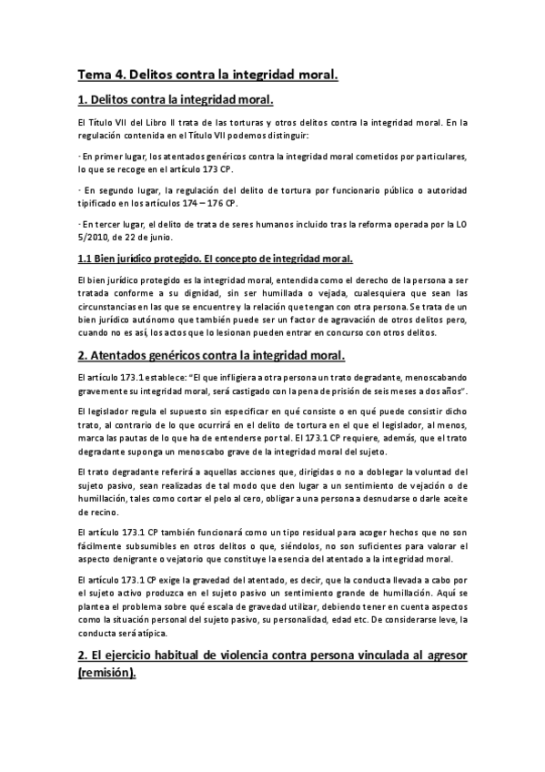 Miniatura del documento Tema 4. Delitos contra la integridad moral.pdf
