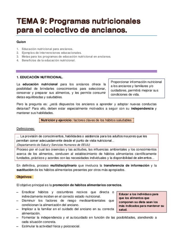 Miniatura del documento TEMA 9. Programas nutricionales para el colectivo de ancianos..pdf