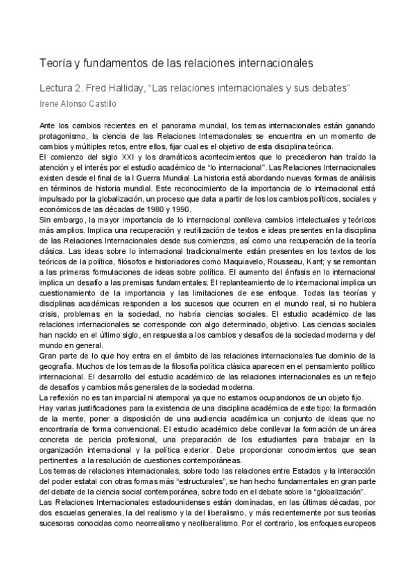 Miniatura del documento F.Halliday, "Las rrii y sus debates"