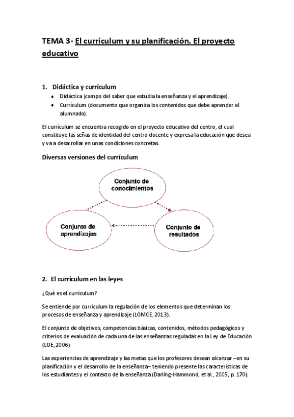 Miniatura del documento TEMA 3- El currículum y su planificación. El proyecto educativo.pdf