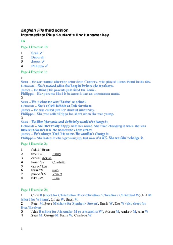 Miniatura del documento englishfile3eintermediateplussbanswerkey.pdf