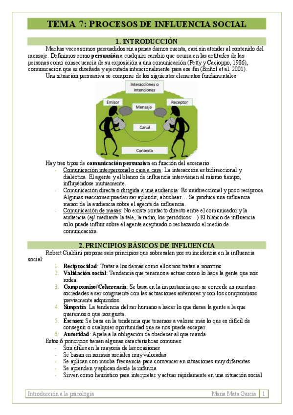 Miniatura del documento TEMA 7. Procesos de influencia social