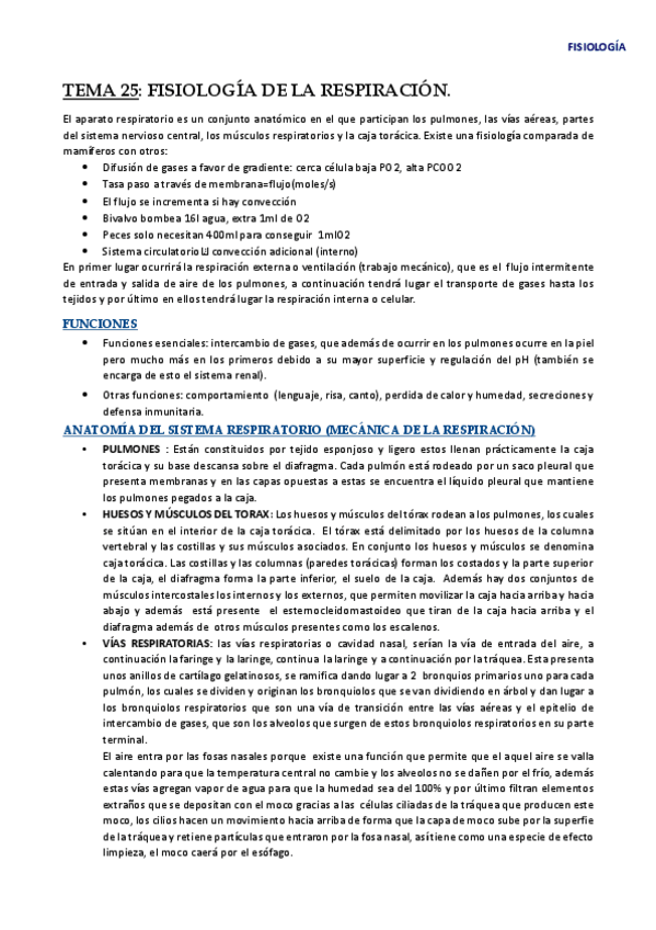 Miniatura del documento TEMA 25. FISIOLOGÍA DE LA RESPIRACIÓN.pdf