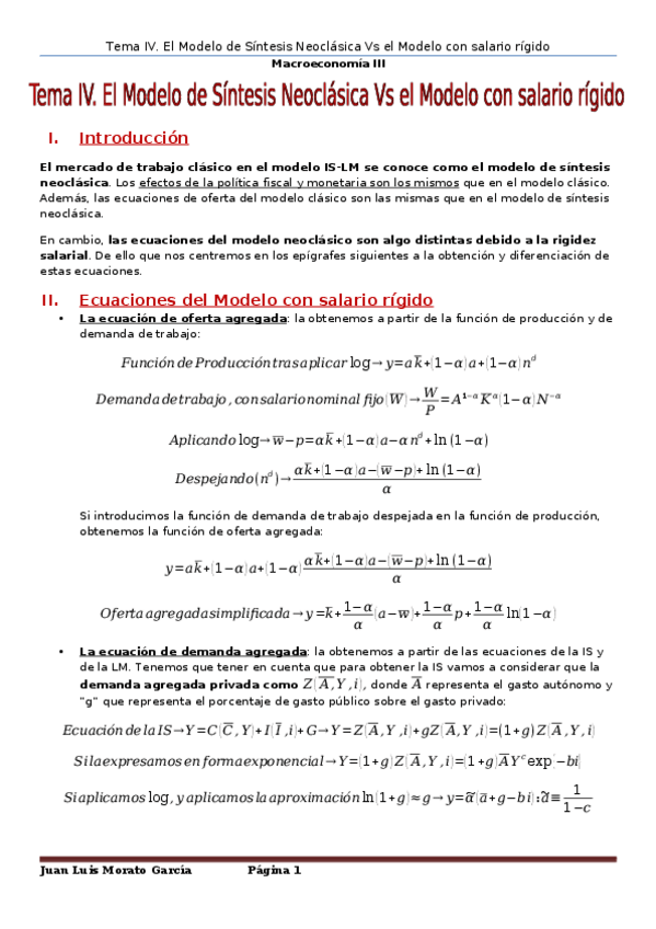 Miniatura del documento Tema IV. El Modelo de Síntesis Neoclásica Vs el Modelo con salario rígido.docx