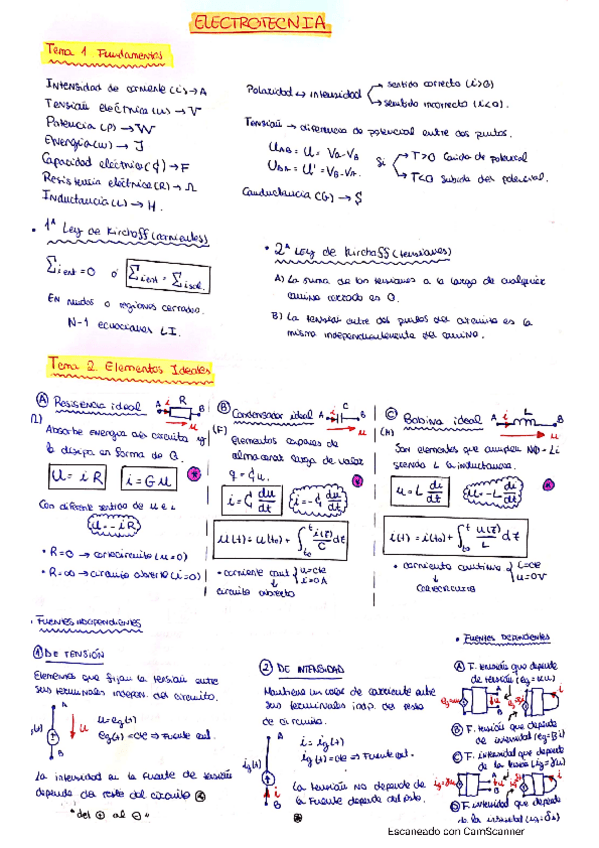Miniatura del documento Apuntes Formulario Electrotecnia 21-22