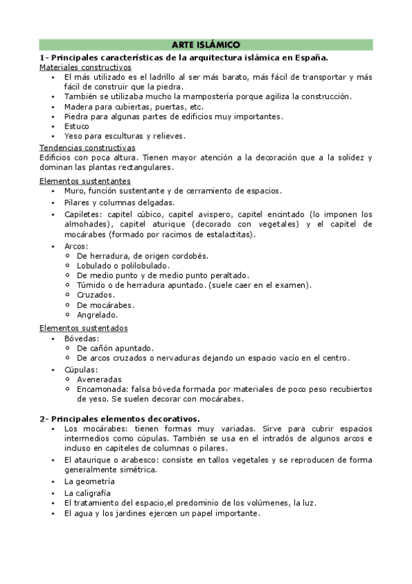 Miniatura del documento Arte Islámico