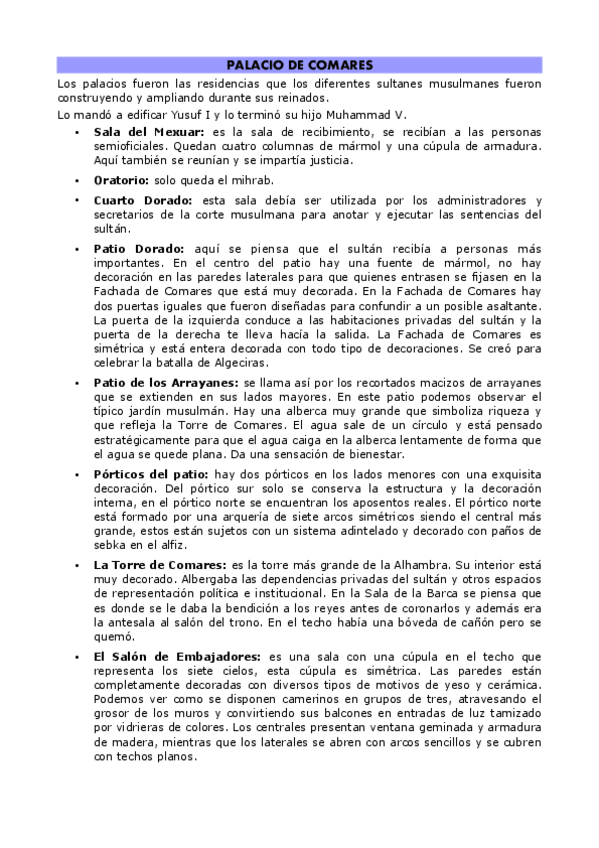 Miniatura del documento Palacio de Comares