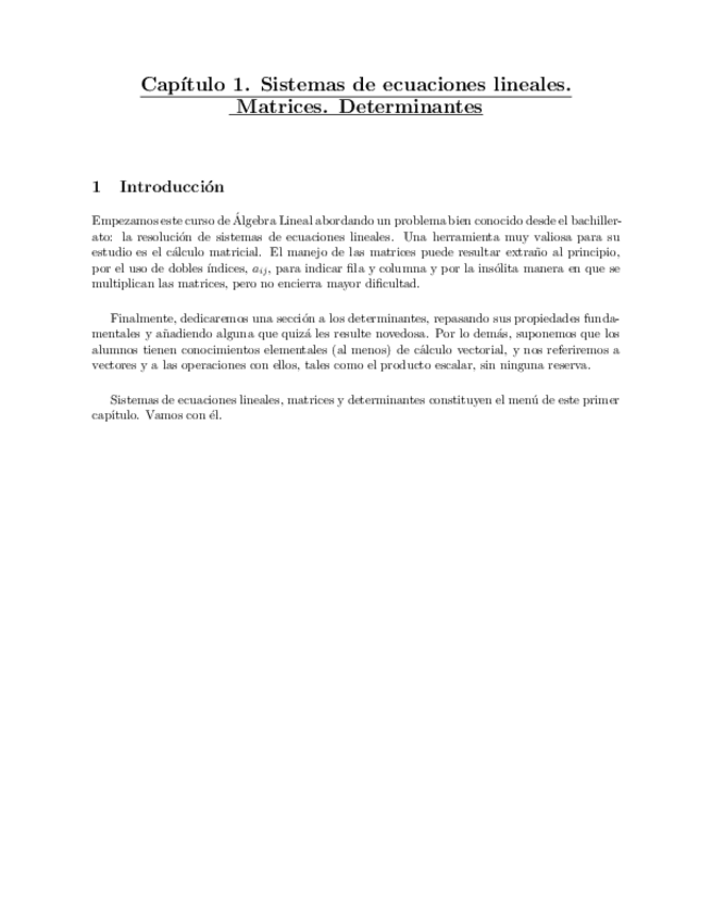 Miniatura del documento Capítulo 1 (Sistemas de ecuaciones matrices y determinantes).pdf