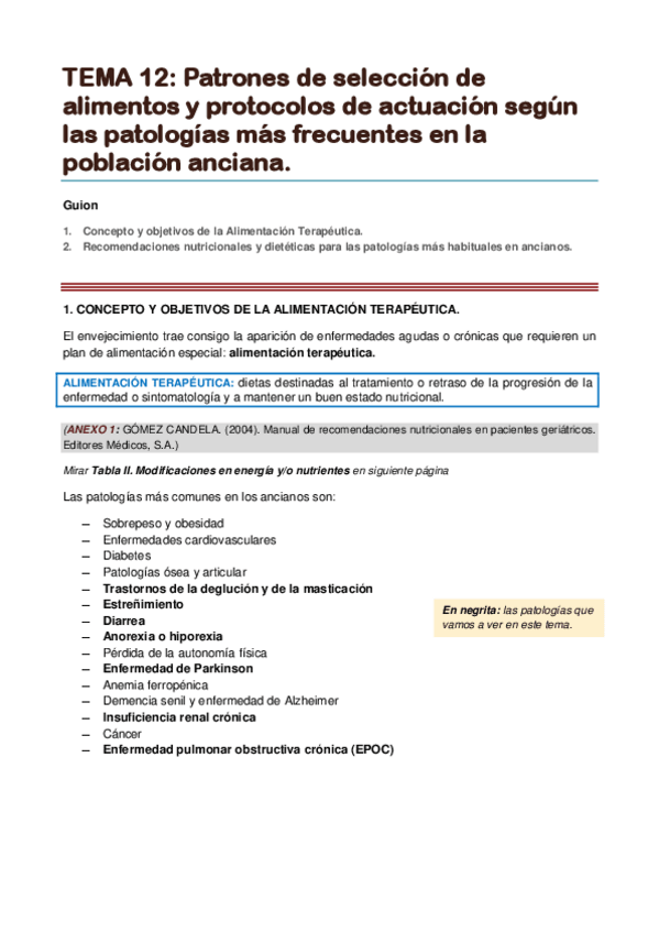 Miniatura del documento TEMA 12. Patrones de selección de alimentos y protocolos de actuación según las patologías más frecuentes.pdf