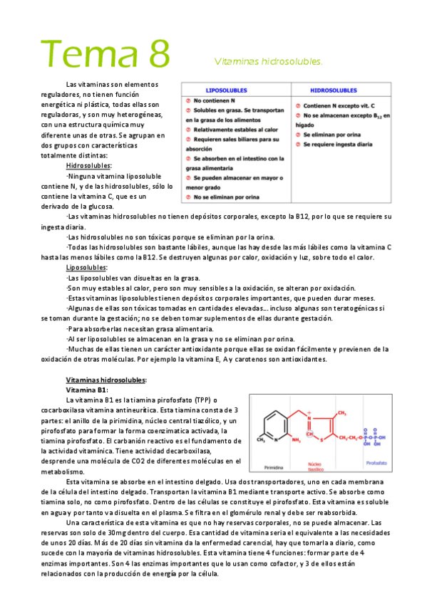 Miniatura del documento Tema 8. Vitaminas hidrosolubles.pdf