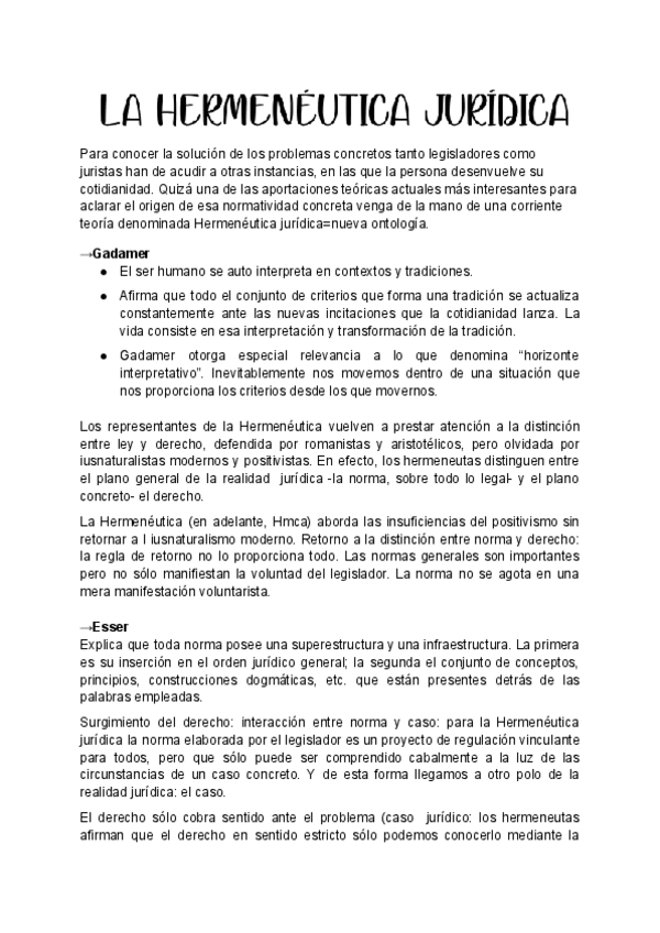 Miniatura del documento LECCIÓN 10: LA HERMENÉUTICA JURÍDICA