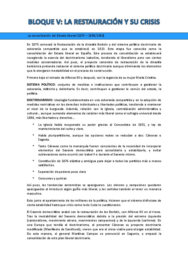 Miniatura del documento Apuntes-La-Restauracion-la-consolidada-del-estado-liberal-1875-1902.pdf