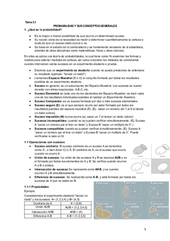 Miniatura del documento Tema 3.1 Probabilidad y sus conceptos
