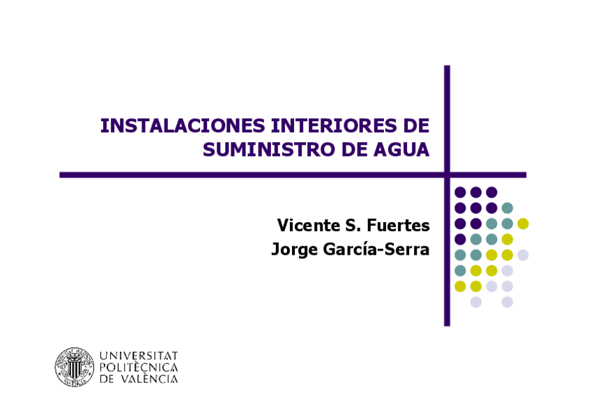 Miniatura del documento Tema 3 - Instalaciones interiores de suministro de agua.pdf