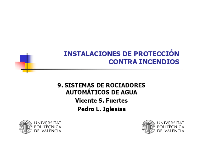 Miniatura del documento Tema 5.8 - Sistemas de rociadores automáticos de agua.pdf